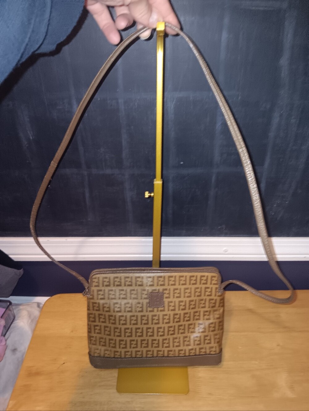 Fendi FF Vintage Coated Canvas Crossbody Bag